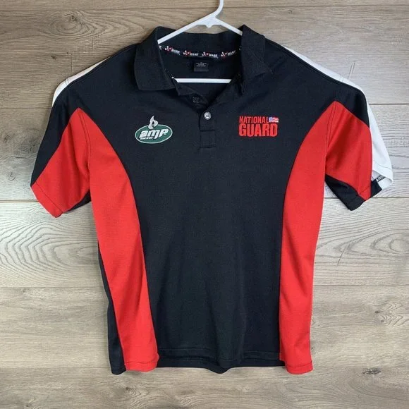 Dale Earnhardt Jr. #88 NASCAR Chase Authentics Polo Shirt - Black/ Red - Size MD - Picture 2 of 10